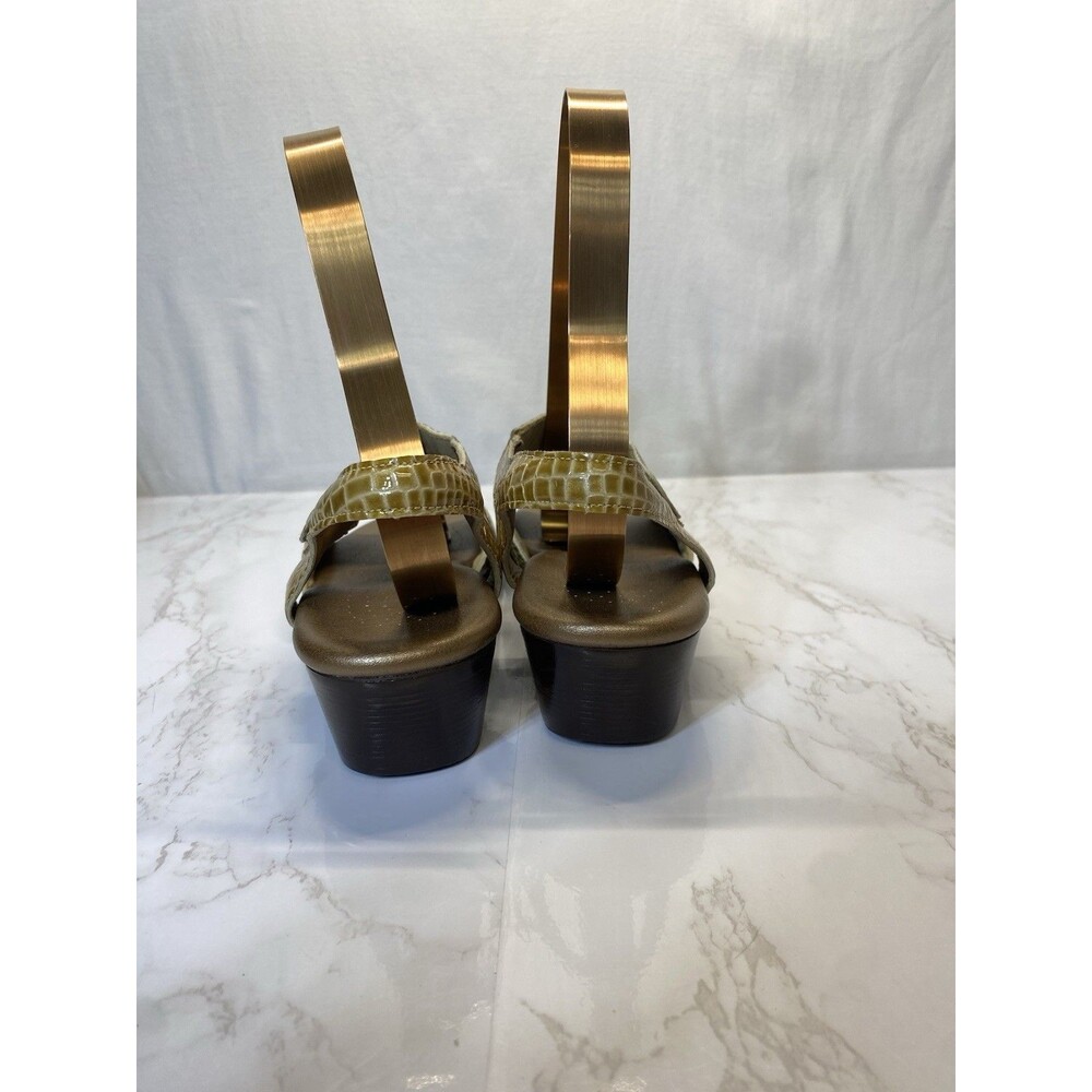 SAS Tripad Comfort Croc Embossed Sandals Women’s Size 8M Beige Gold Tan Shoes - Picture 3 of 8